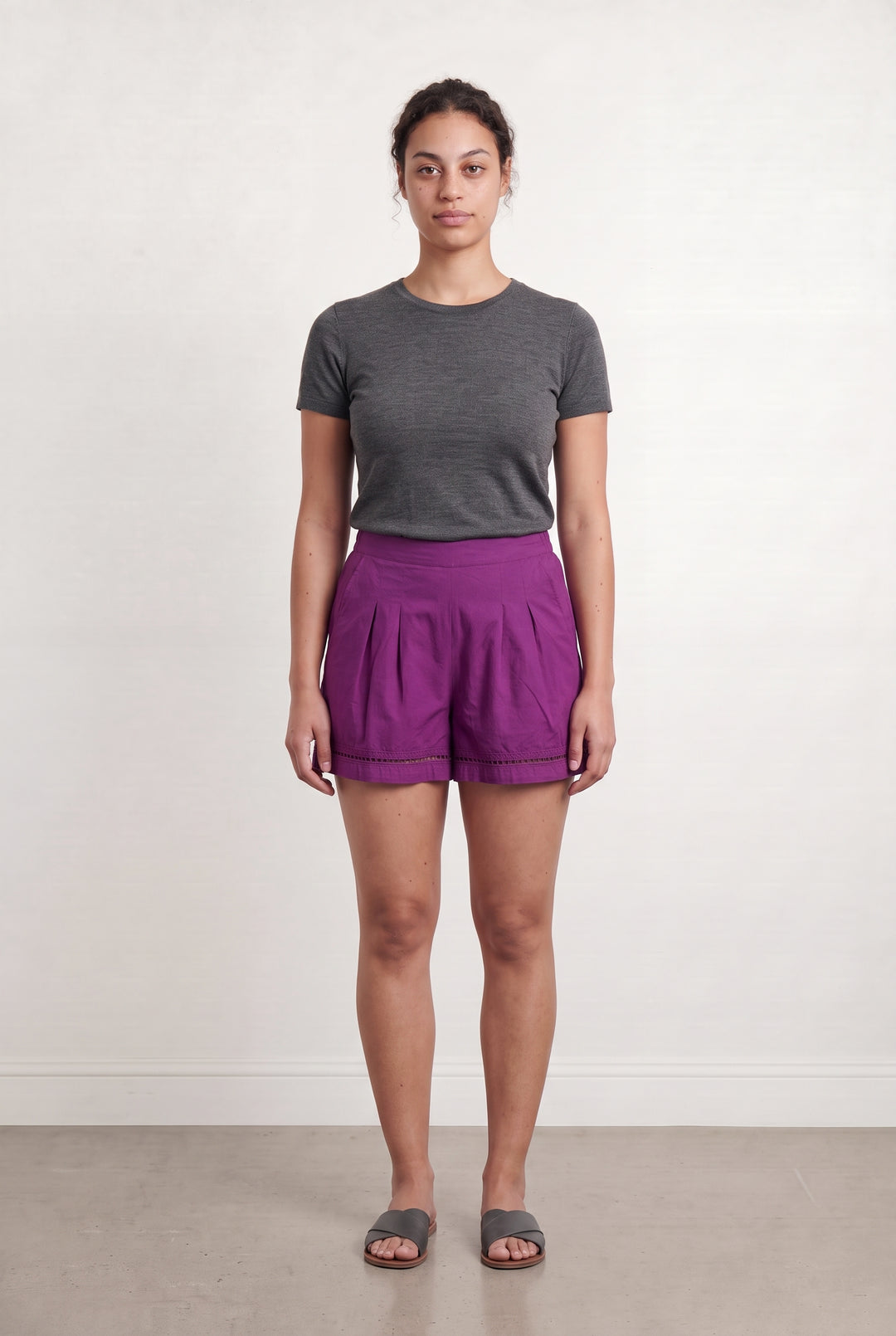 Short Violet - Taille L/40 de la marque Sézane | PARAD59892 - Vendu par Paradigme - Image 1