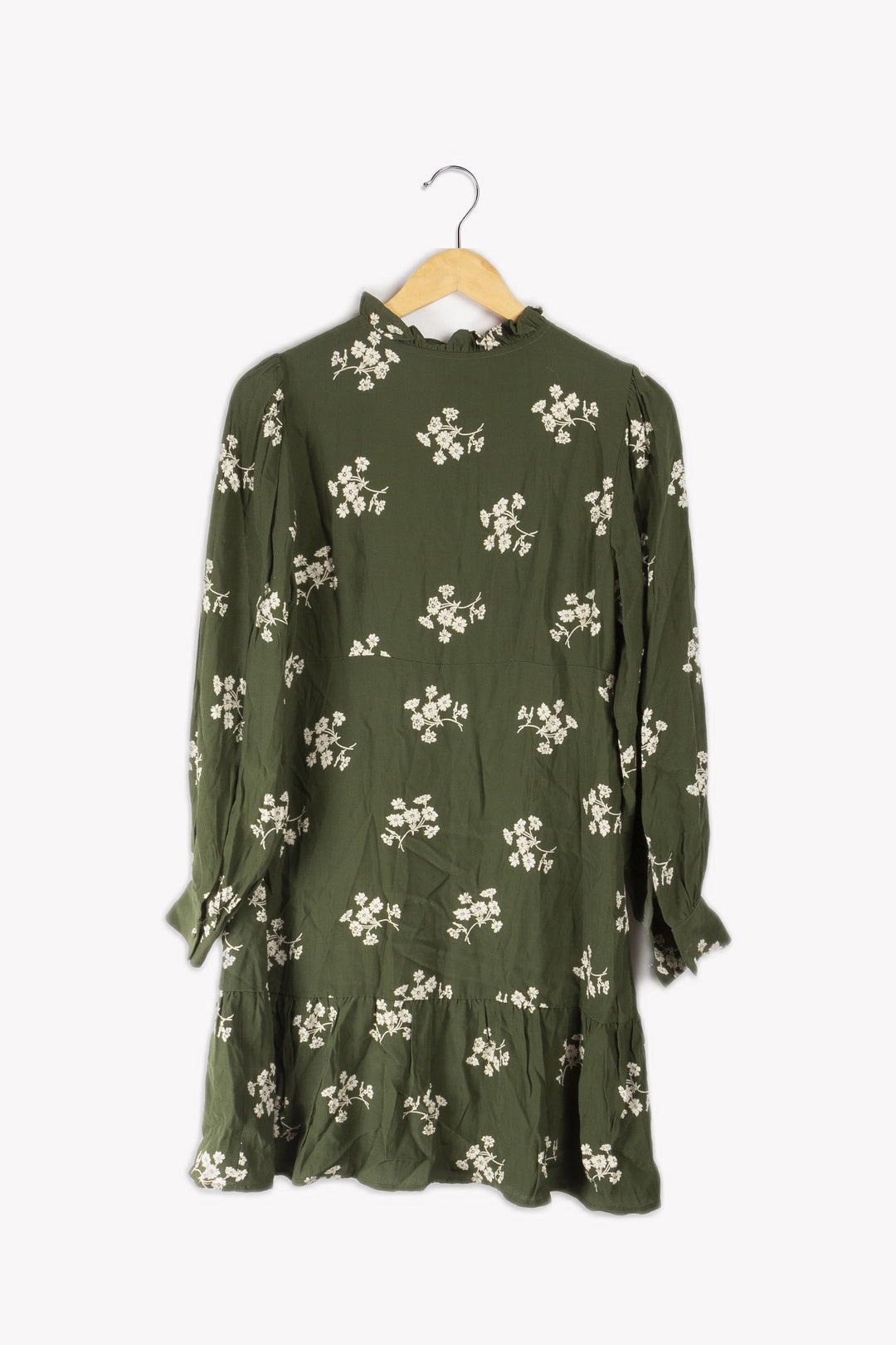 Robe Verte À Motifs - S