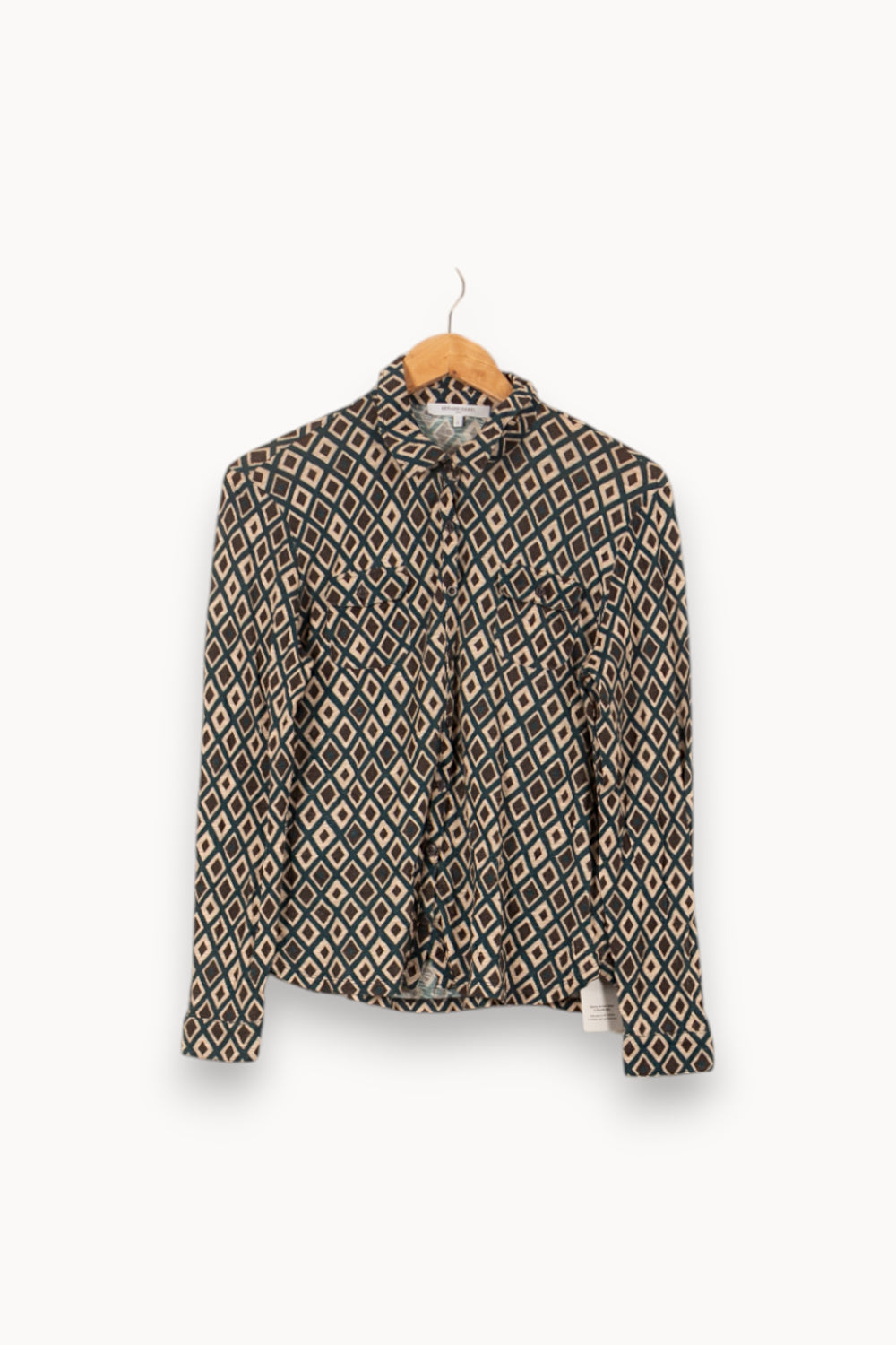 Chemise Noire et Beige - Taille M/38 de la marque Gerard Darel | PARAD59910 - Vendu par Paradigme - Image 2