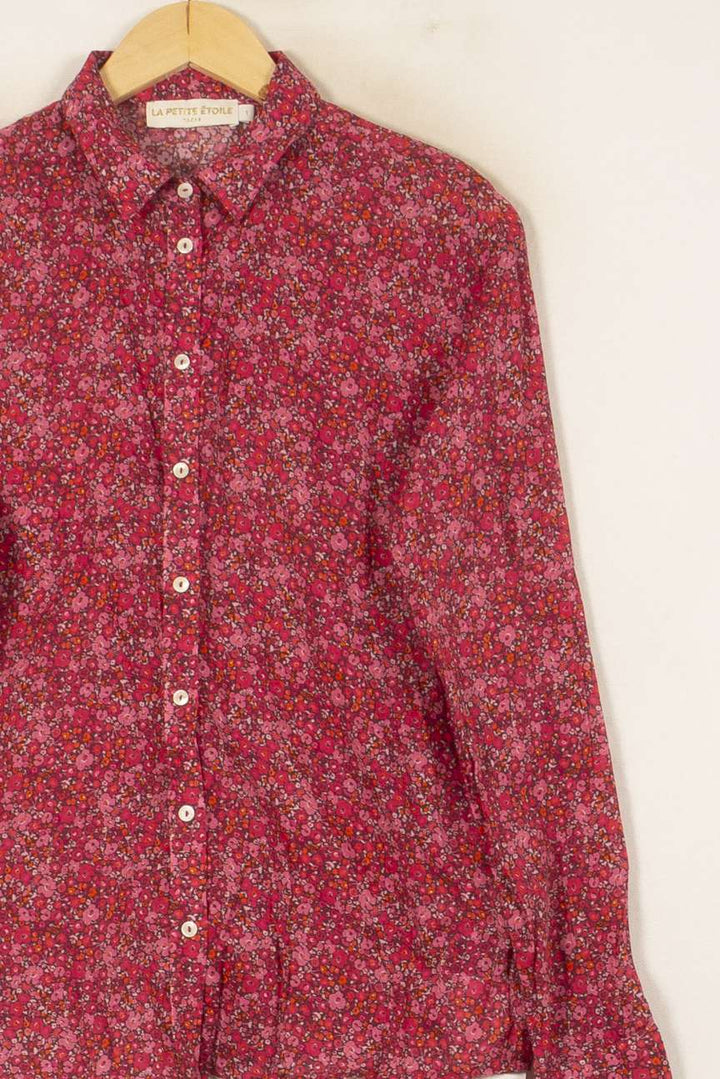 Chemise Fleurie Rose et Blanche - Taille S/36 de la marque La Petite Etoile | PARAD59919 - Vendu par Paradigme - Image 3
