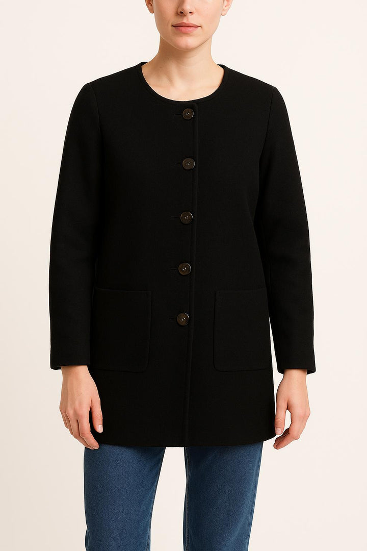 Veste Noire - Taille M/38 de la marque Sézane | PARAD59920 - Vendu par Paradigme - Image 1