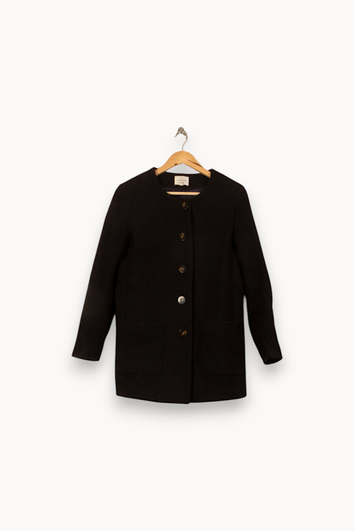 Veste Noire - Taille M/38 de la marque Sézane | PARAD59920 - Vendu par Paradigme - Image 2