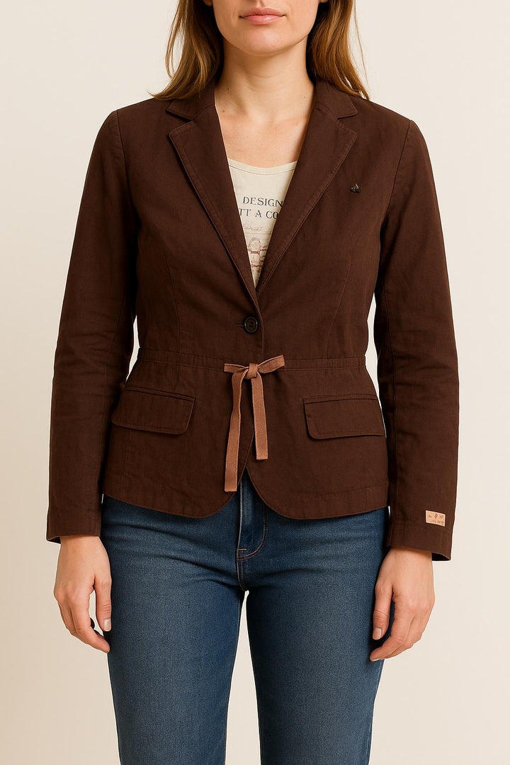 Blazer Marron - Taille M/38 de la marque IKKS | PARAD59928 - Vendu par Paradigme - Image 1