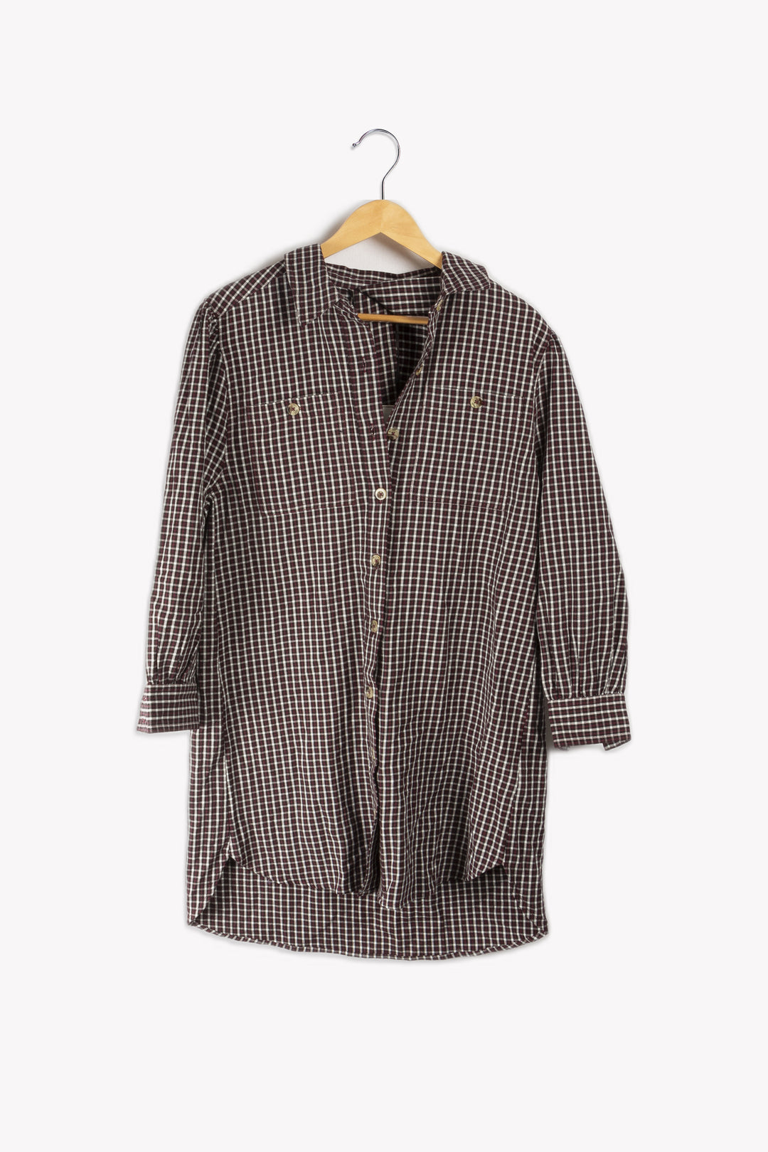 Robe Courte À Carreaux - S