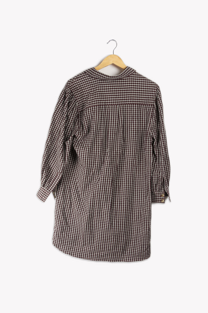 Robe Courte À Carreaux - S