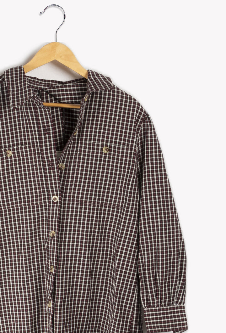 Robe Courte À Carreaux - S
