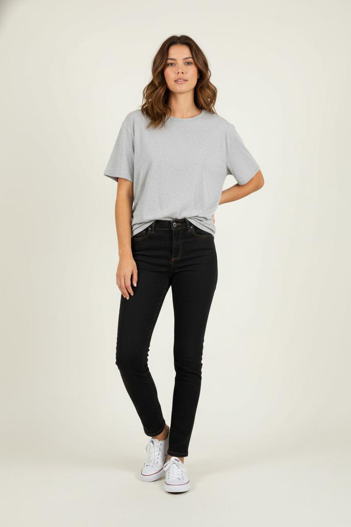 Jean Skinny Noir - Taille S/36 de la marque IKKS | PARAD60483 - Vendu par Paradigme - Image 1