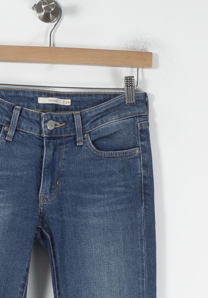 Jean Skinny Bleu - Taille XS/34 de la marque Levi's | PARAD60510 - Vendu par Paradigme - Image 3