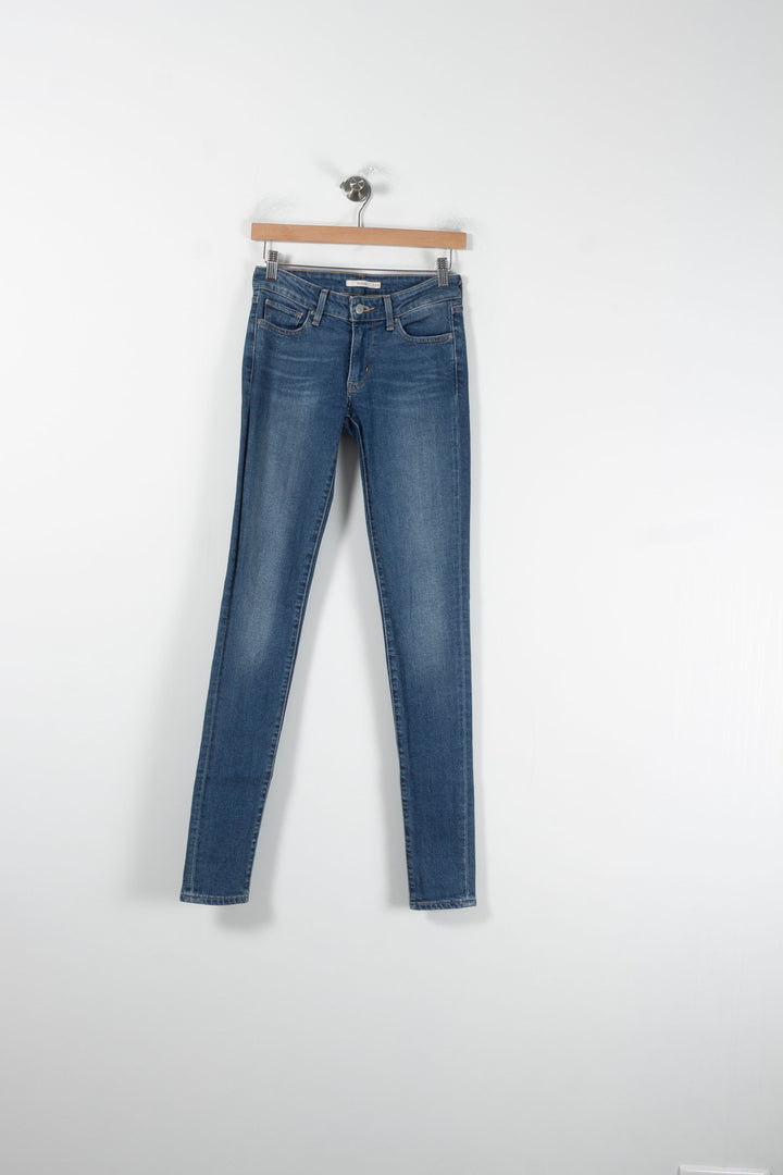 Jean Skinny Bleu - Taille XS/34 de la marque Levi's | PARAD60510 - Vendu par Paradigme - Image 2