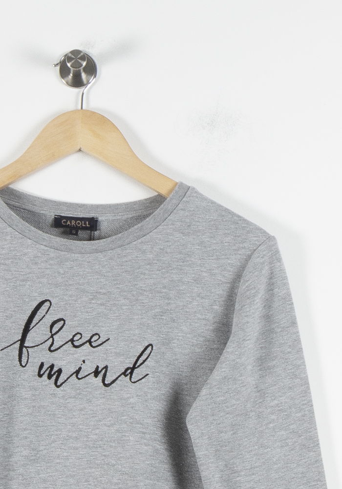 Sweat Gris - Taille S/36 de la marque Caroll | PARAD60512 - Vendu par Paradigme - Image 3