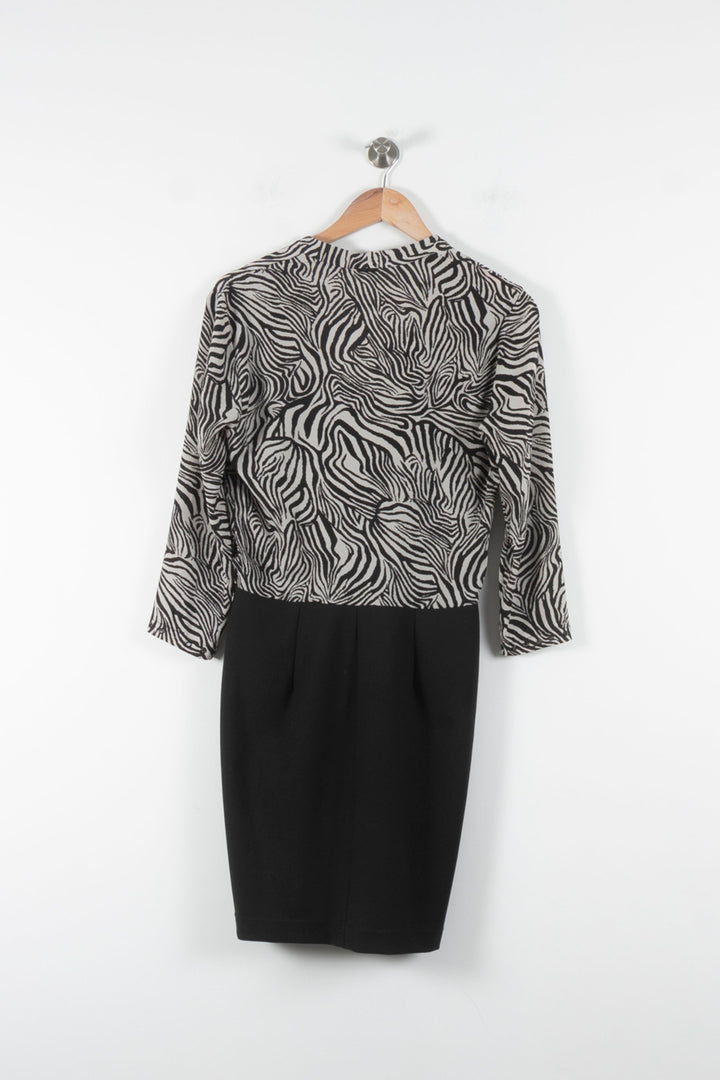 Robe Midi Noire et Blanche - Taille L/40 de la marque One Step | PARAD60513 - Vendu par Paradigme - Image 4