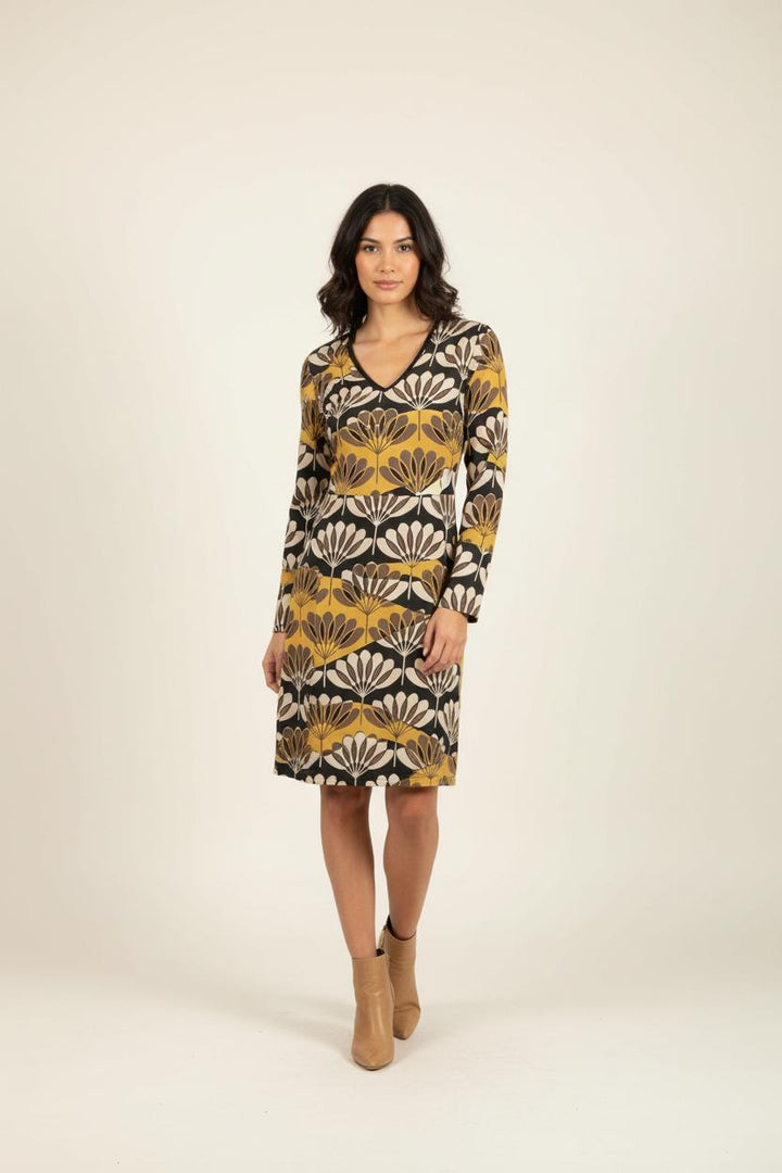 Robe Noir et Jaune - Taille S/36 de la marque La Fée Maraboutée | PARAD60516 - Vendu par Paradigme - Image 1