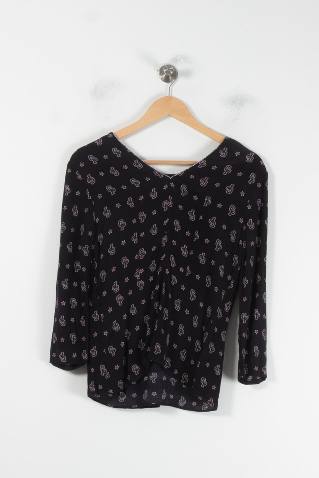 Blouse Noire et Rose - Taille S/36 de la marque Claudie Pierlot | PARAD60521 - Vendu par Paradigme - Image 4