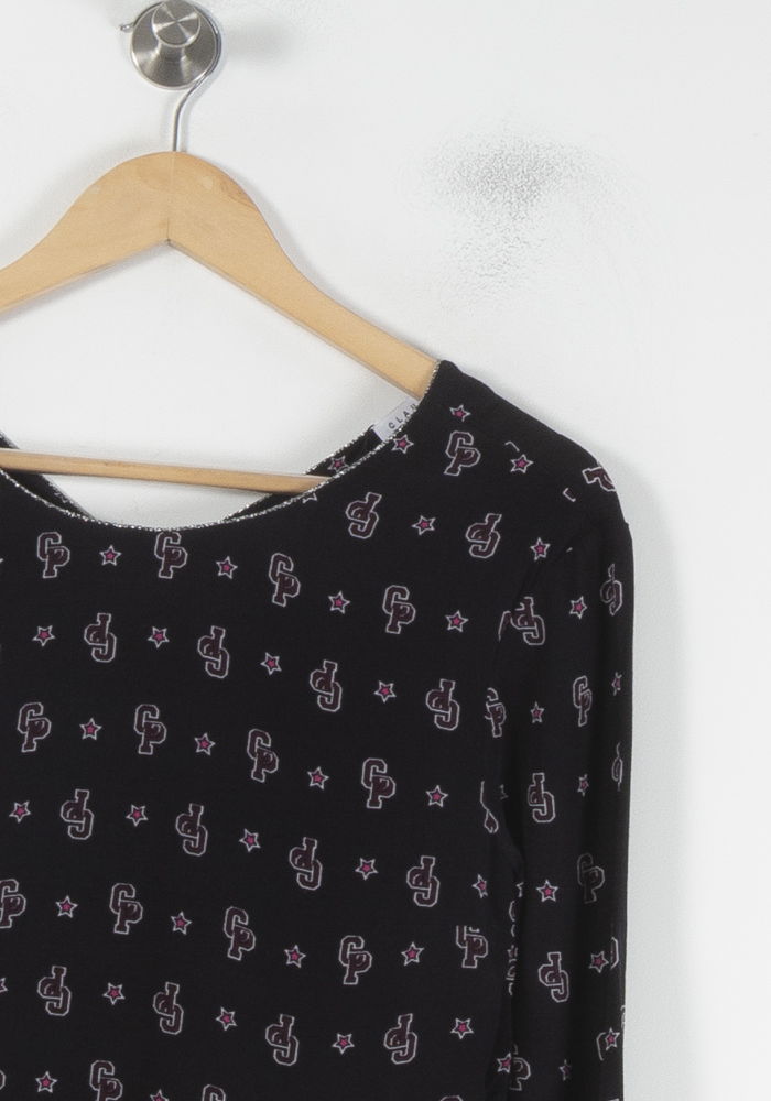 Blouse Noire et Rose - Taille S/36 de la marque Claudie Pierlot | PARAD60521 - Vendu par Paradigme - Image 3