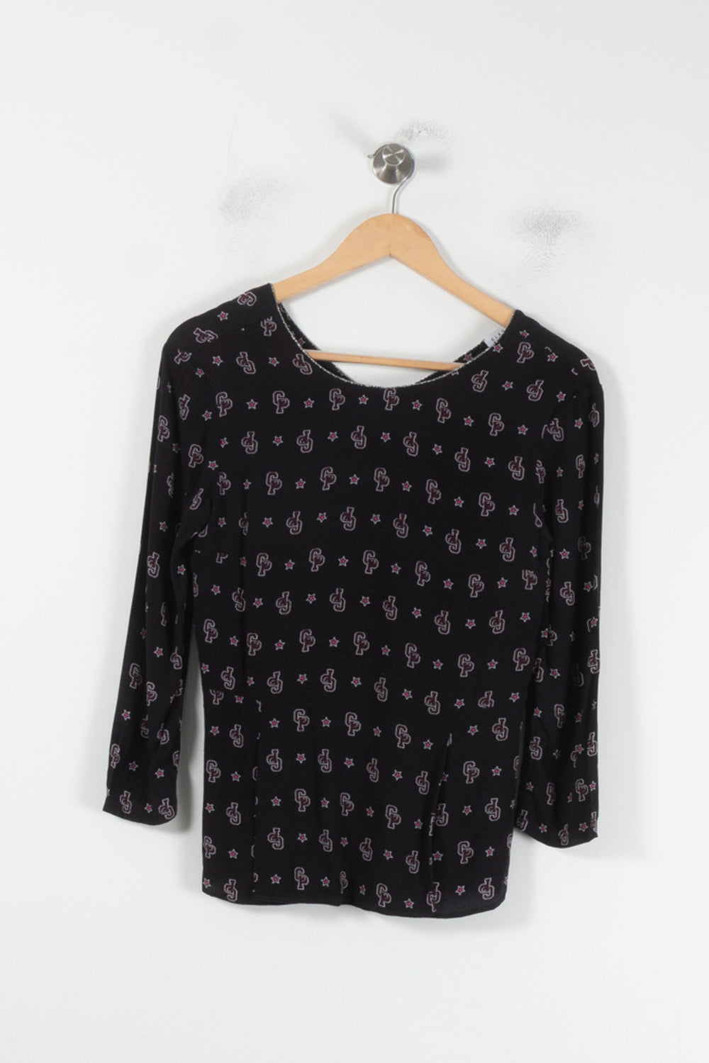 Blouse Noire et Rose - Taille S/36 de la marque Claudie Pierlot | PARAD60521 - Vendu par Paradigme - Image 2