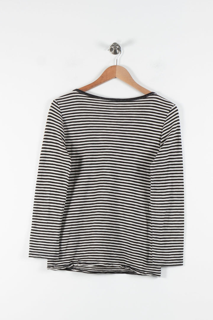 Marinière Noire et Blanche - Taille M/38 de la marque Maje | PARAD60524 - Vendu par Paradigme - Image 4