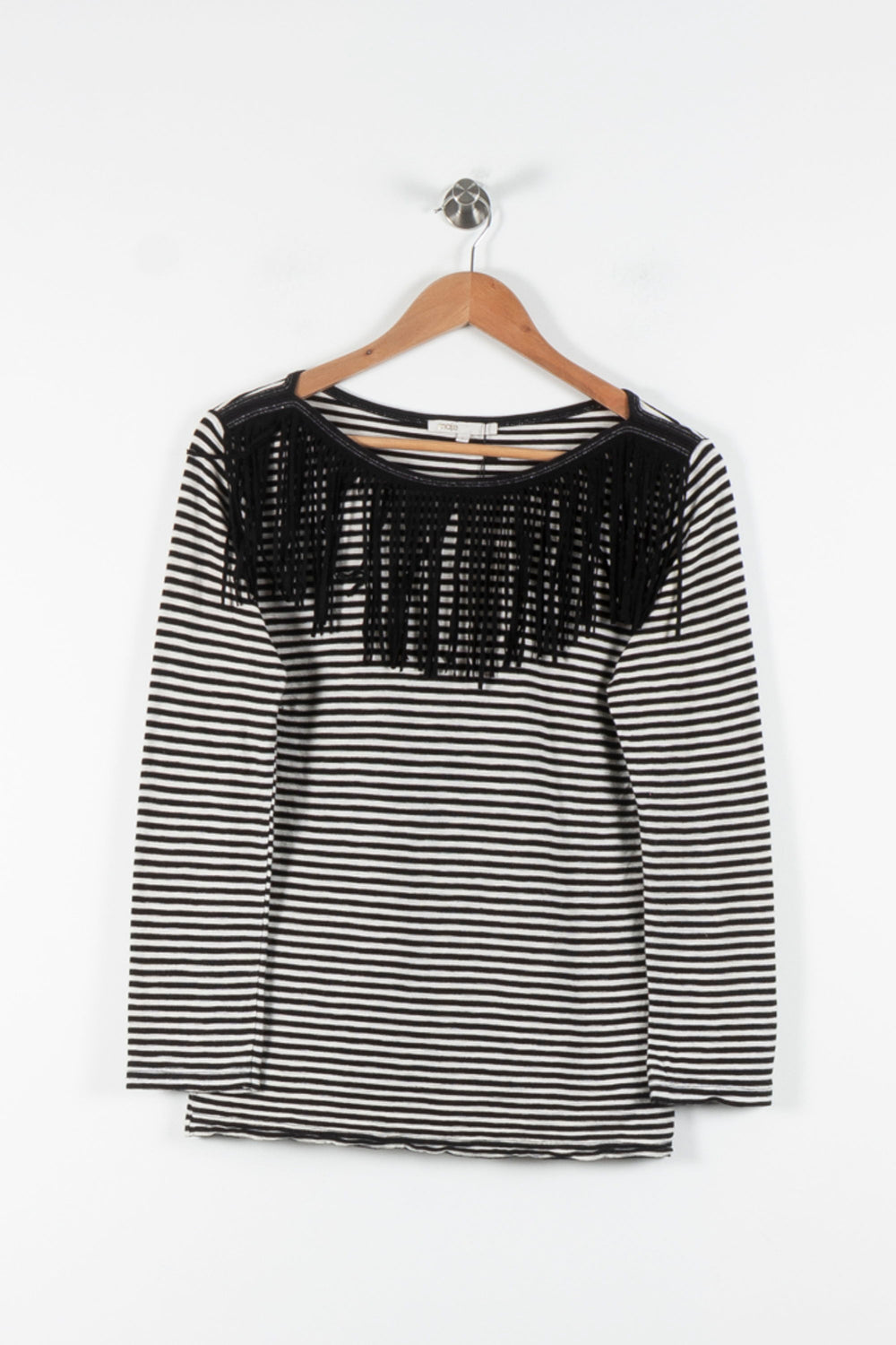 Marinière Noire et Blanche - Taille M/38 de la marque Maje | PARAD60524 - Vendu par Paradigme - Image 2