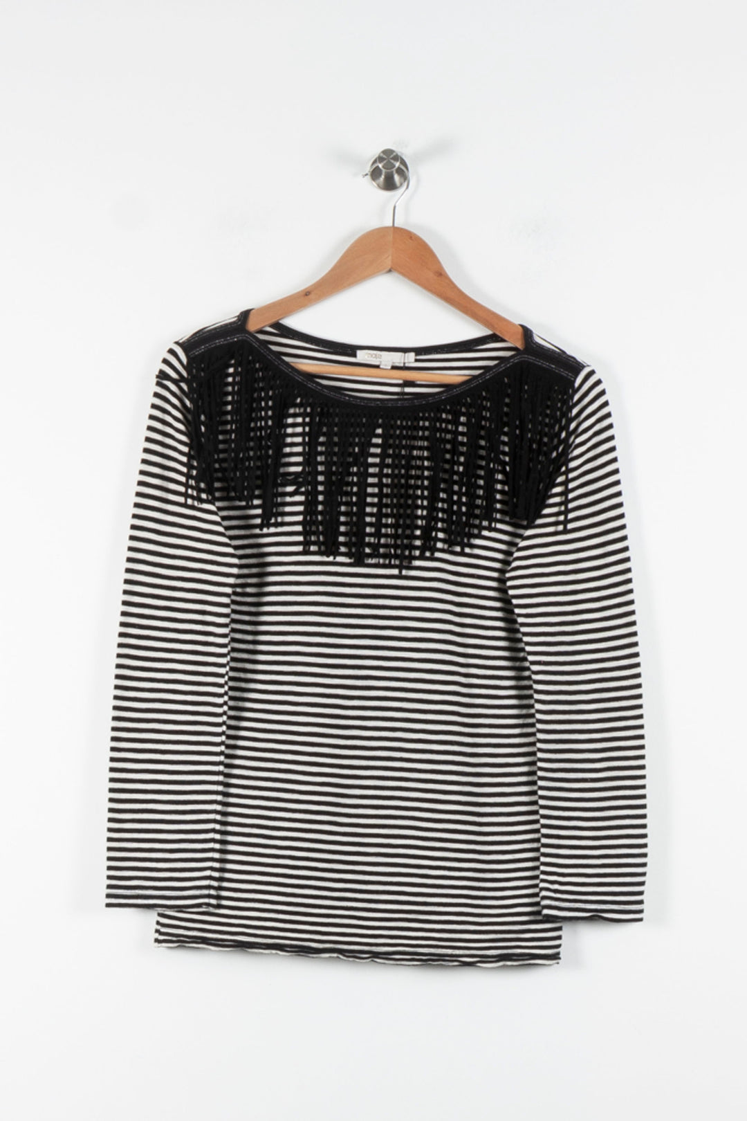 Marinière Noire et Blanche - Taille M/38 de la marque Maje | PARAD60524 - Vendu par Paradigme - Image 2
