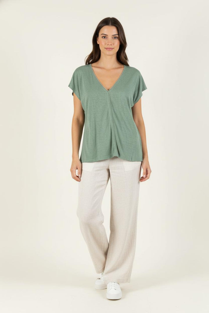 T-shirt Vert - Taille XS/34 de la marque I.Code | PARAD60527 - Vendu par Paradigme - Image 1