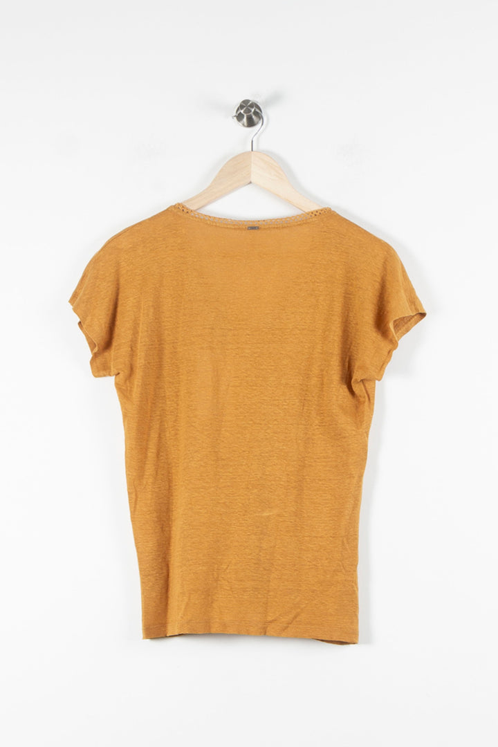 T-shirt Jaune - Taille XS/34 de la marque I.Code | PARAD60528 - Vendu par Paradigme - Image 4