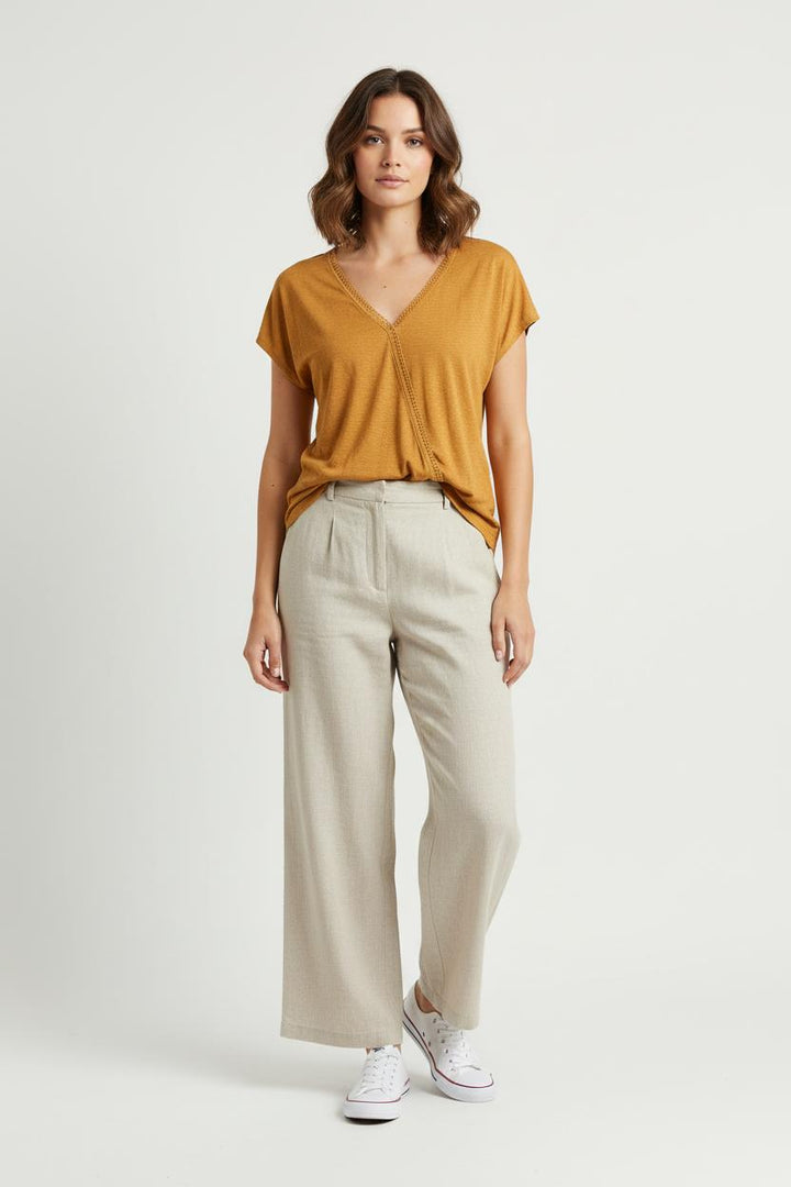 T-shirt Jaune - Taille XS/34 de la marque I.Code | PARAD60528 - Vendu par Paradigme - Image 1