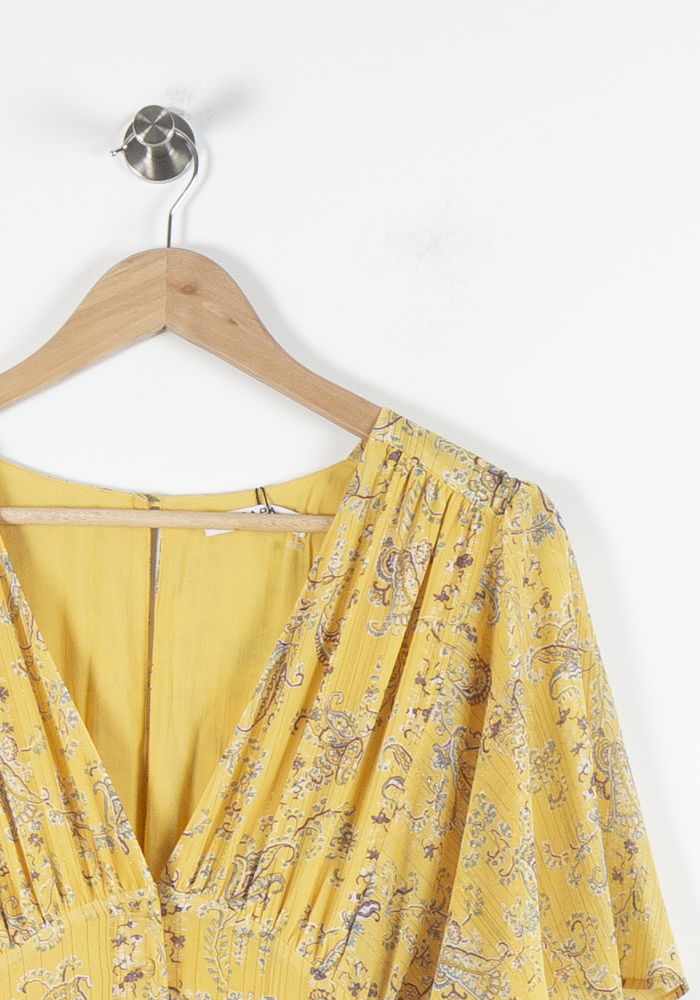 Robe Longue Jaune - Taille M/38 de la marque ZAPA | PARAD60531 - Vendu par Paradigme - Image 3