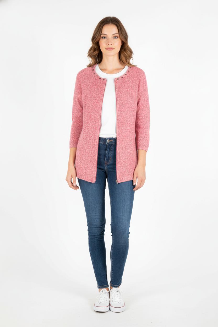 Cardigan Rouge - Taille S/36 de la marque I.Code | PARAD60532 - Vendu par Paradigme - Image 1