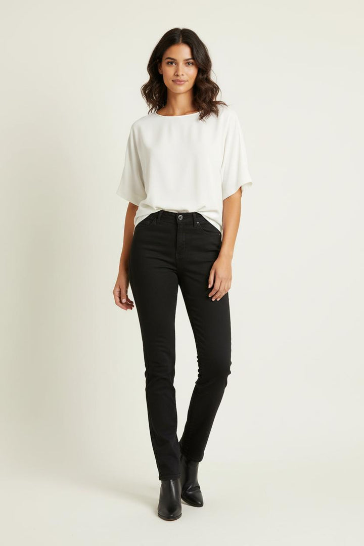 Jean Skinny Noir - Taille XS/34 de la marque IKKS | PARAD60533 - Vendu par Paradigme - Image 1