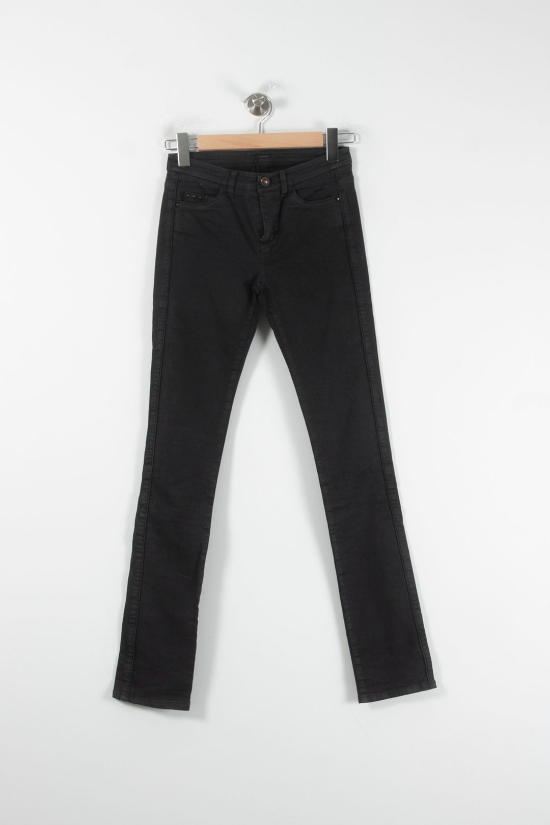 Jean Skinny Noir - Taille XS/34 de la marque IKKS | PARAD60533 - Vendu par Paradigme - Image 2