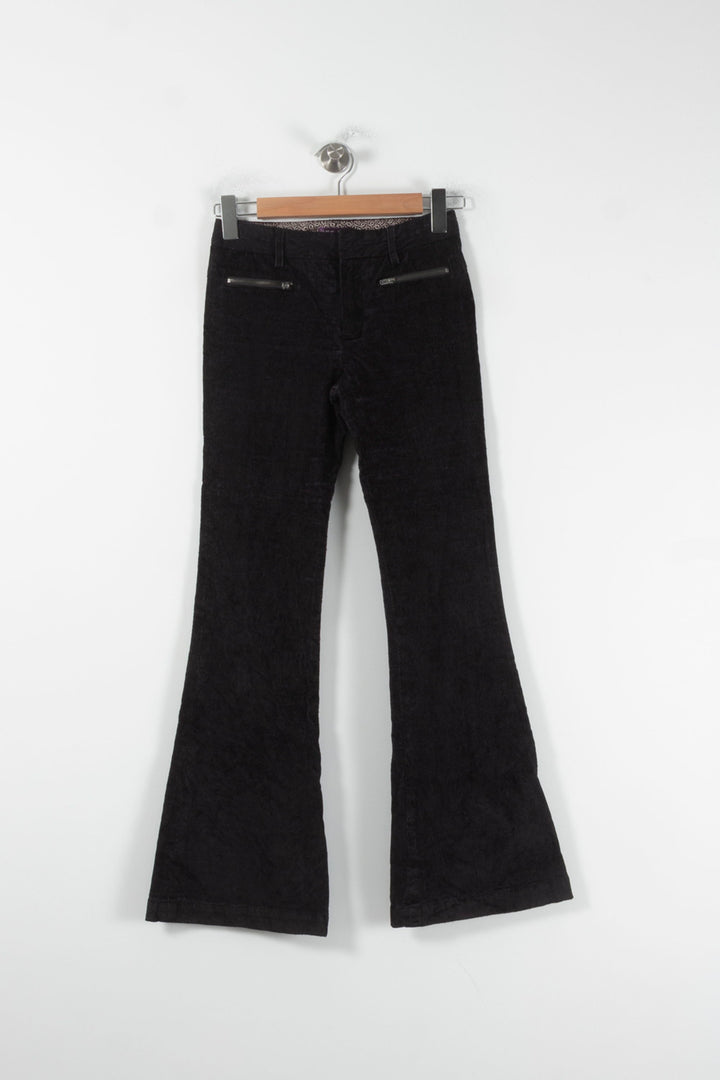 Pantalon Pattes d'Éléphant Noir - Taille XS/34 de la marque One Step | PARAD60536 - Vendu par Paradigme - Image 2