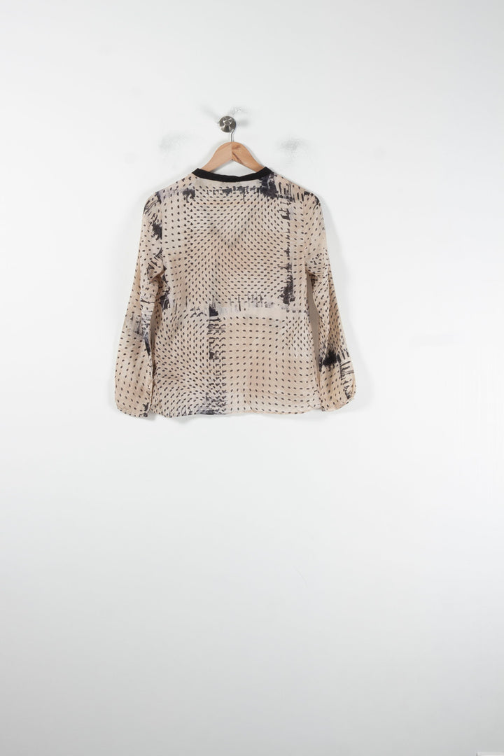 Blouse Beige et Noire - Taille XS/34 de la marque One Step | PARAD60539 - Vendu par Paradigme - Image 4