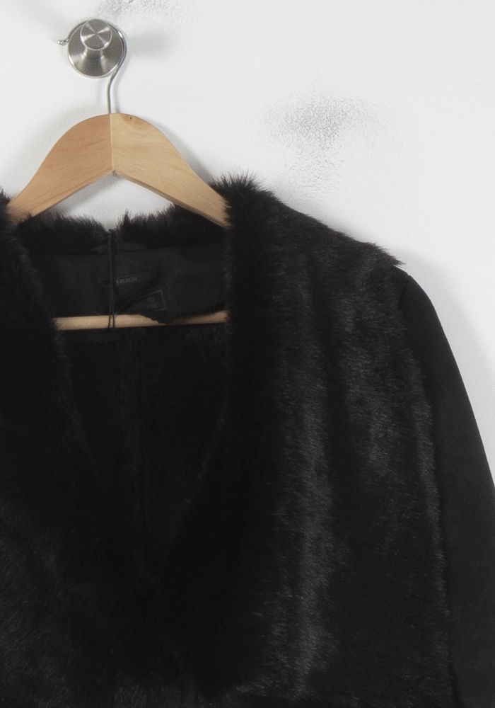 Veste En Daim Noire - Taille XS/34 de la marque IKKS | PARAD60540 - Vendu par Paradigme - Image 3