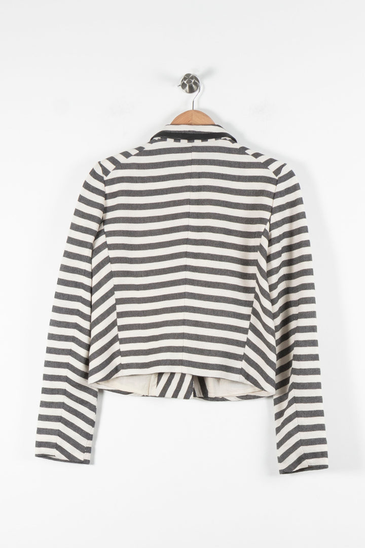Veste Tailleur Blanche et Noire - Taille S/36 de la marque Maje | PARAD60542 - Vendu par Paradigme - Image 4