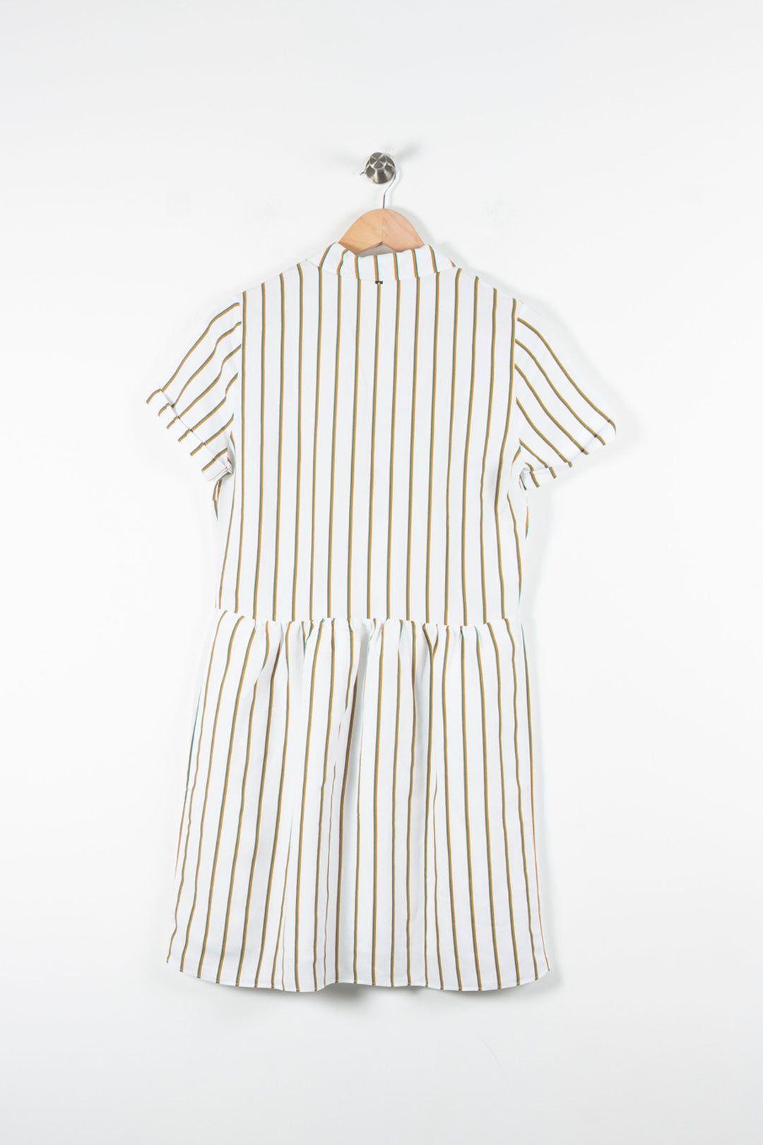 Robe Chemise Blanche et Marron - Taille XS/34 de la marque I.Code | PARAD60543 - Vendu par Paradigme - Image 4