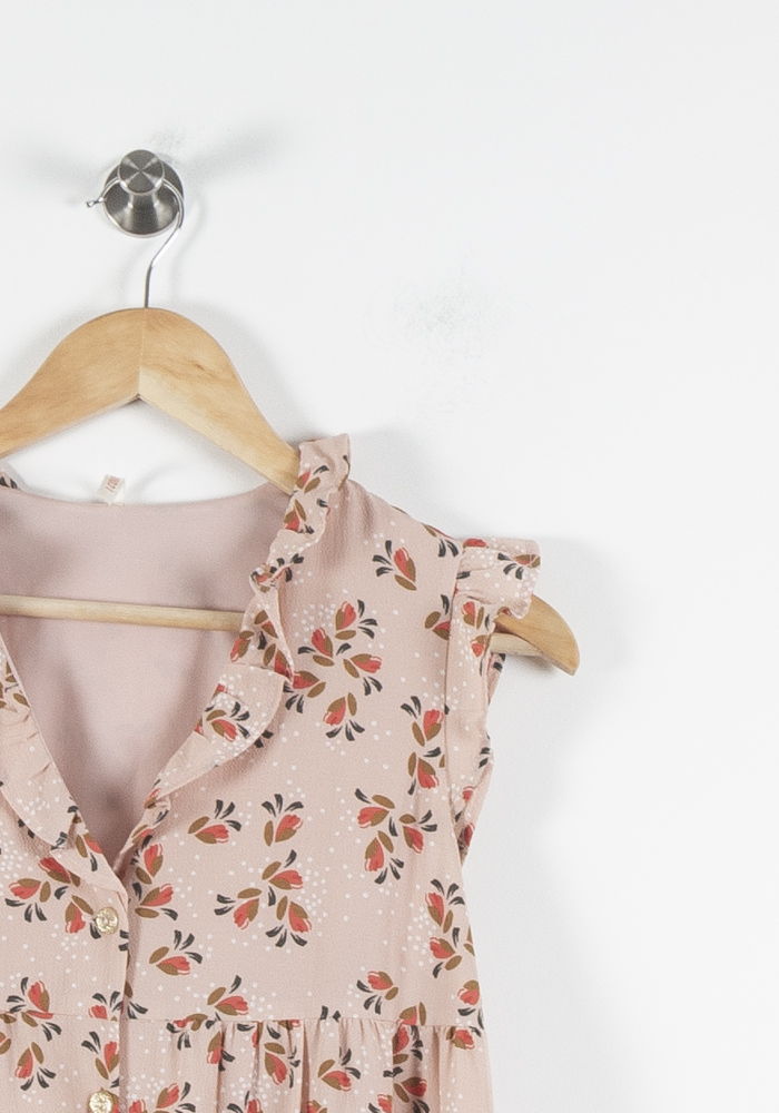 Robe Fleurie Rose - Taille XS/34 de la marque I.Code | PARAD60544 - Vendu par Paradigme - Image 3