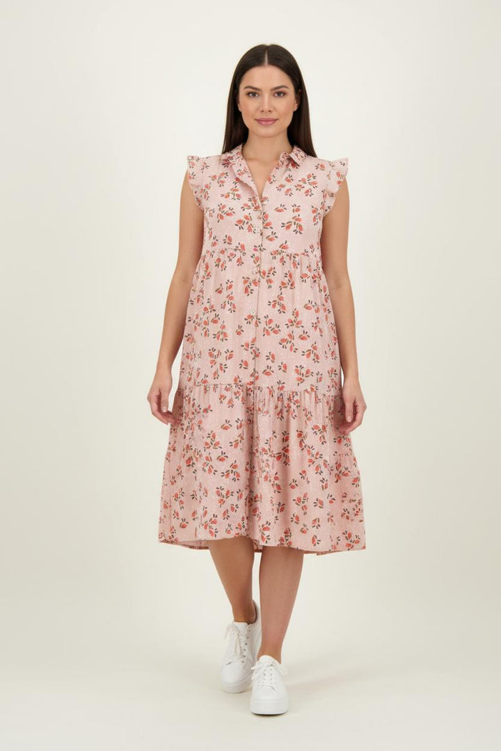 Robe Fleurie Rose - Taille XS/34 de la marque I.Code | PARAD60544 - Vendu par Paradigme - Image 1