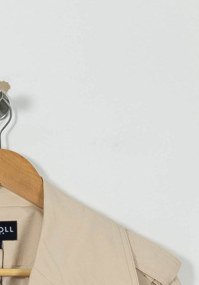 Trench Beige - Taille M/38 de la marque Caroll | PARAD60560 - Vendu par Paradigme - Image 3