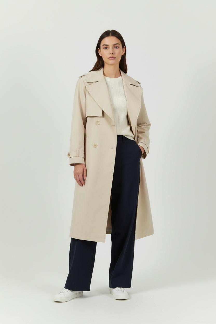 Trench Beige - Taille M/38 de la marque Caroll | PARAD60560 - Vendu par Paradigme - Image 1
