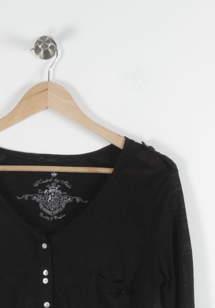 Cardigan Noir - Taille S/36 de la marque IKKS | PARAD60565 - Vendu par Paradigme - Image 3