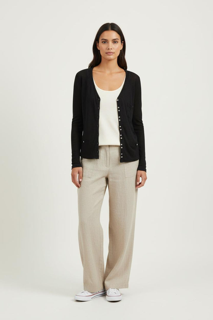Cardigan Noir - Taille S/36 de la marque IKKS | PARAD60565 - Vendu par Paradigme - Image 1