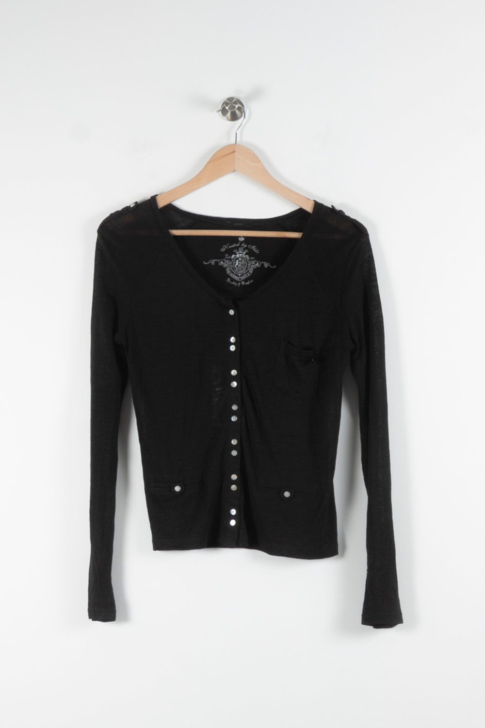 Cardigan Noir - Taille S/36 de la marque IKKS | PARAD60565 - Vendu par Paradigme - Image 2