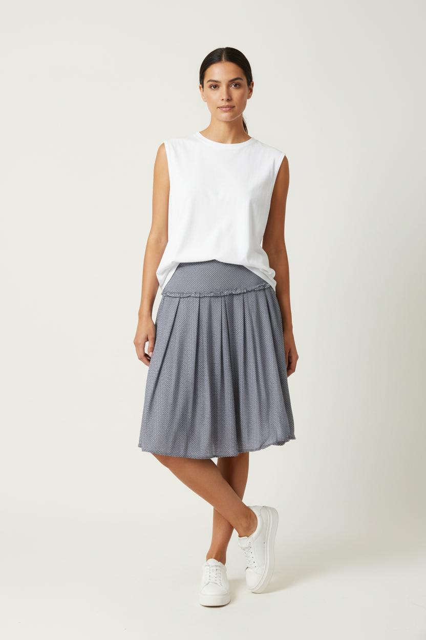 Jupe Plissée Bleue - Taille XS/34 de la marque One Step | PARAD60567 - Vendu par Paradigme - Image 1
