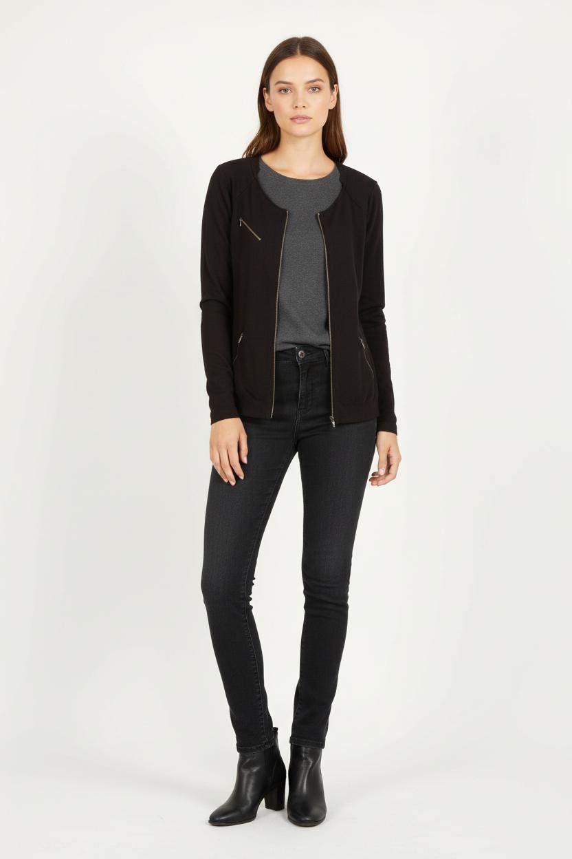 Cardigan Noir - Taille S/36 de la marque IKKS | PARAD60568 - Vendu par Paradigme - Image 1