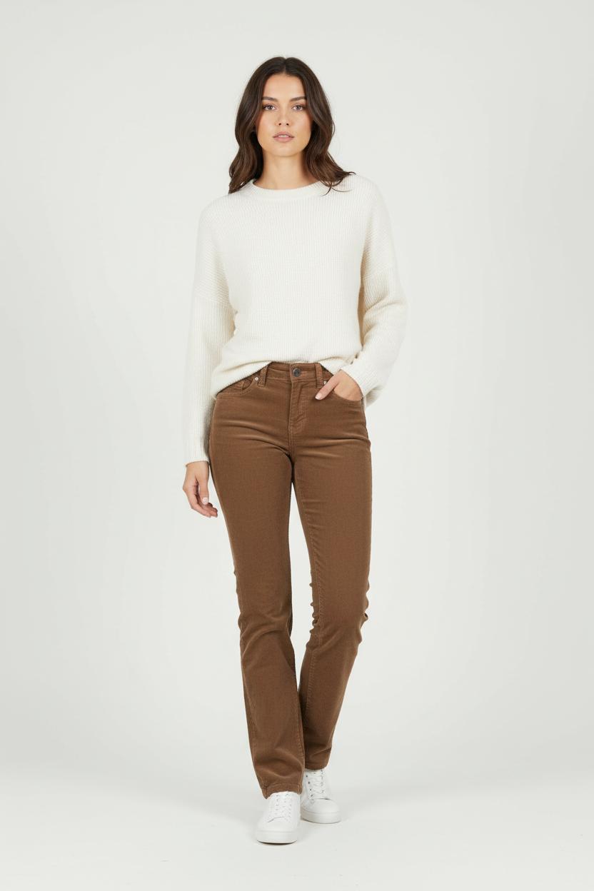 Pantalon Marron - Taille XS/34 de la marque Sud express | PARAD60574 - Vendu par Paradigme - Image 1