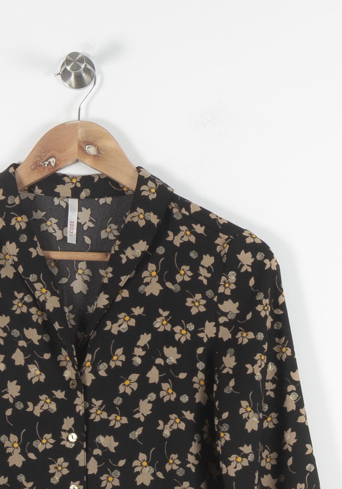 Blouse Noire et Beige - Taille XS/34 de la marque I.Code | PARAD60576 - Vendu par Paradigme - Image 3