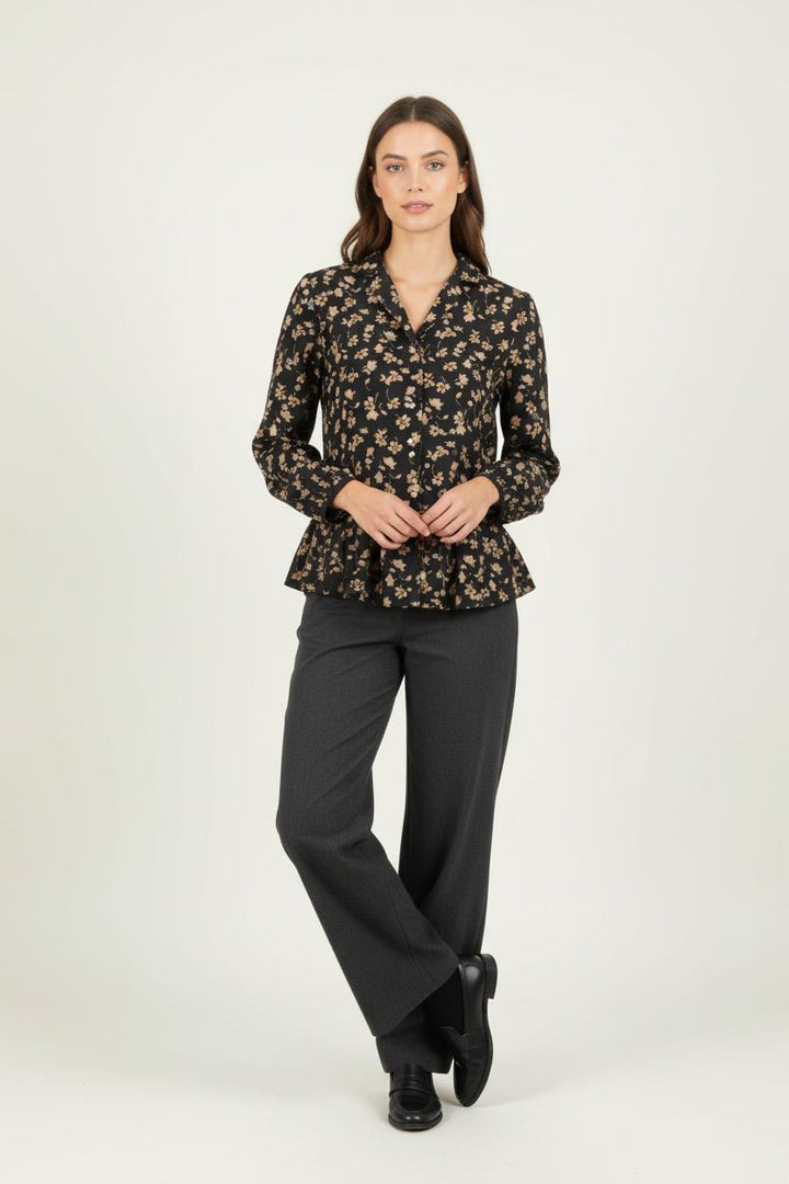 Blouse Noire et Beige - Taille XS/34 de la marque I.Code | PARAD60576 - Vendu par Paradigme - Image 1