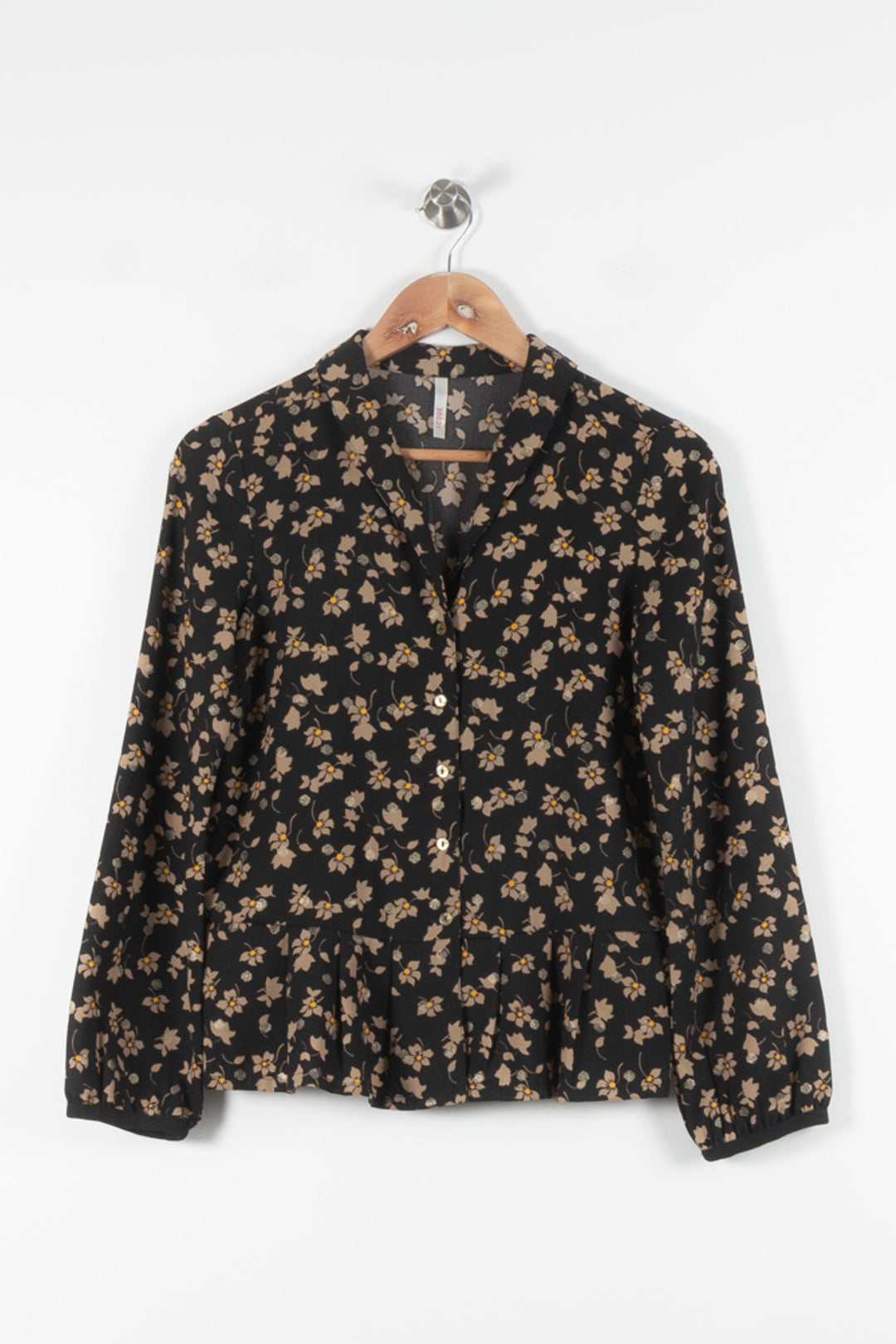 Blouse Noire et Beige - Taille XS/34 de la marque I.Code | PARAD60576 - Vendu par Paradigme - Image 2