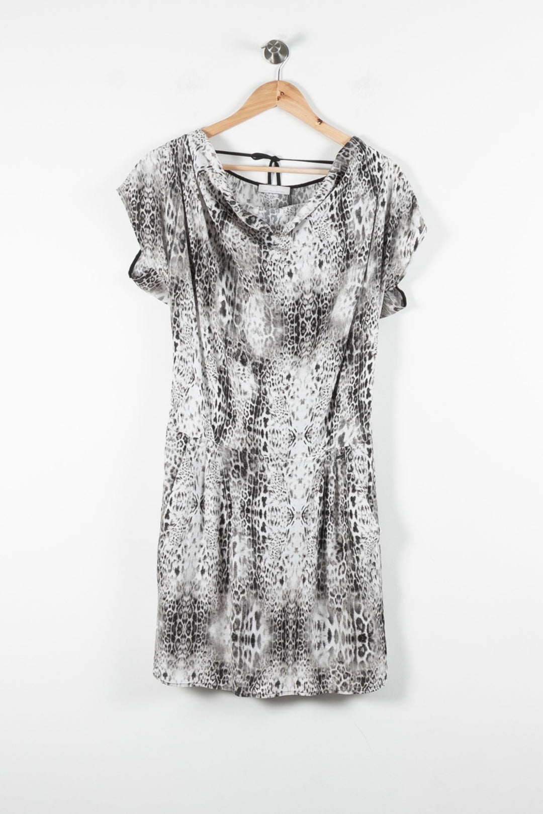Robe Imprimée Grise et Noire - Taille XS/34 de la marque IKKS | PARAD60581 - Vendu par Paradigme - Image 2