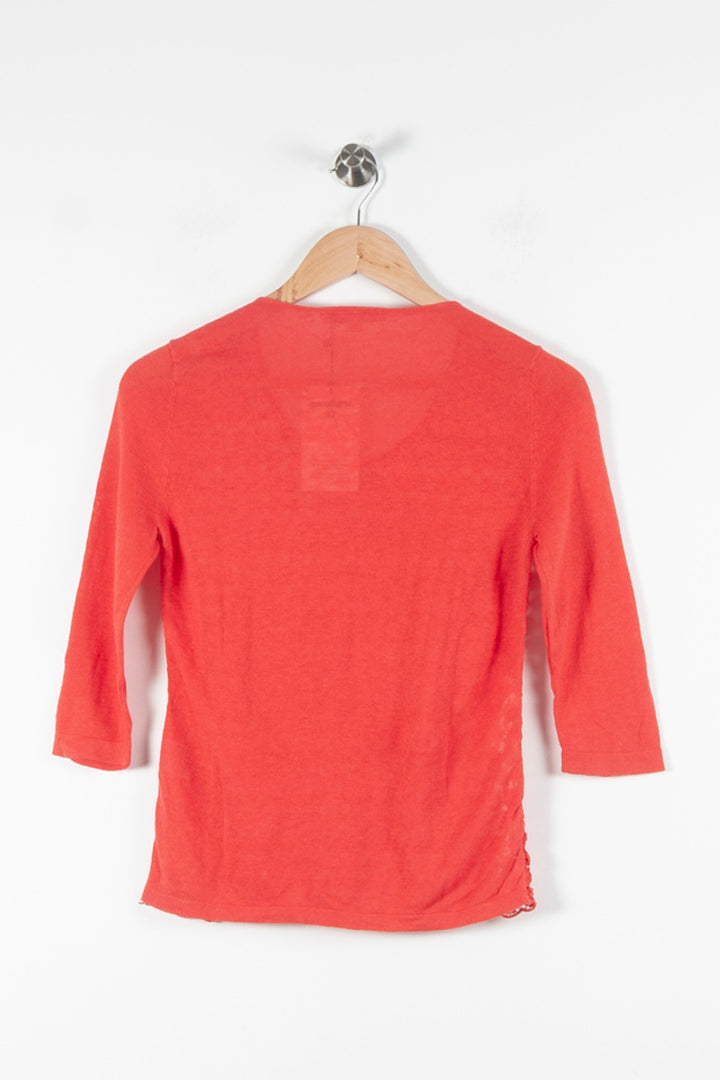 Blouse Rouge - Taille S/36 de la marque Maje | PARAD60647 - Vendu par Paradigme - Image 4
