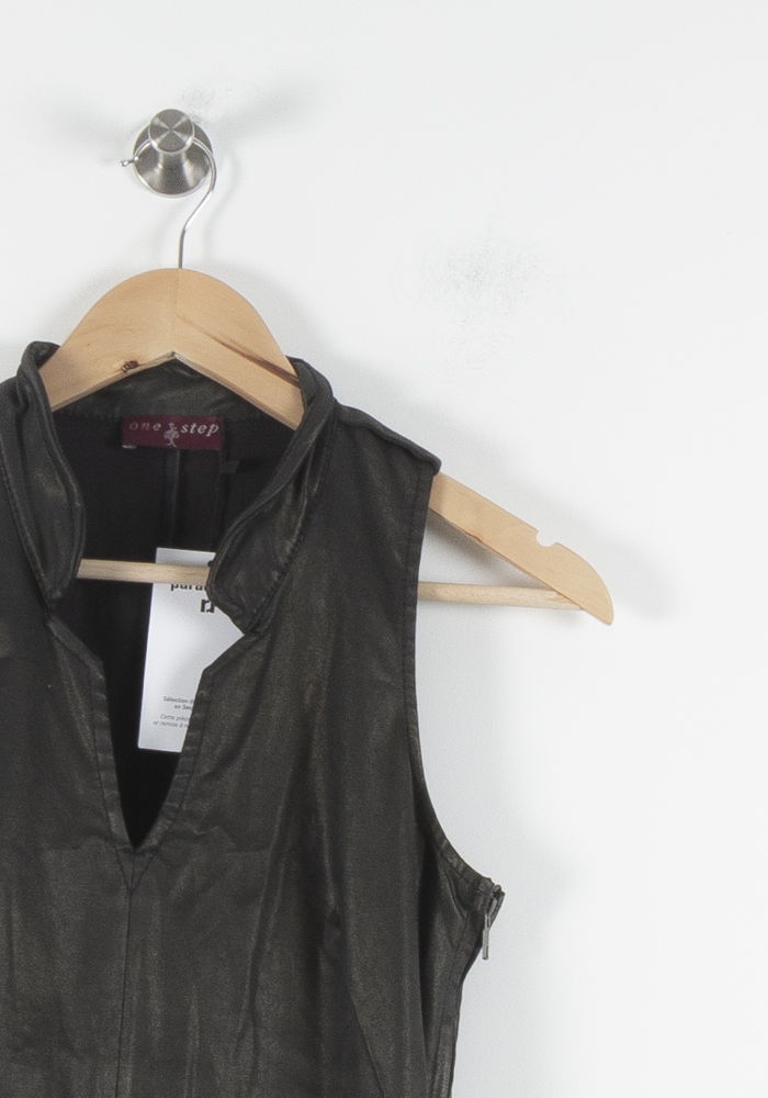 Robe Sans Manches Marron - Taille S/36 de la marque One Step | PARAD60650 - Vendu par Paradigme - Image 3